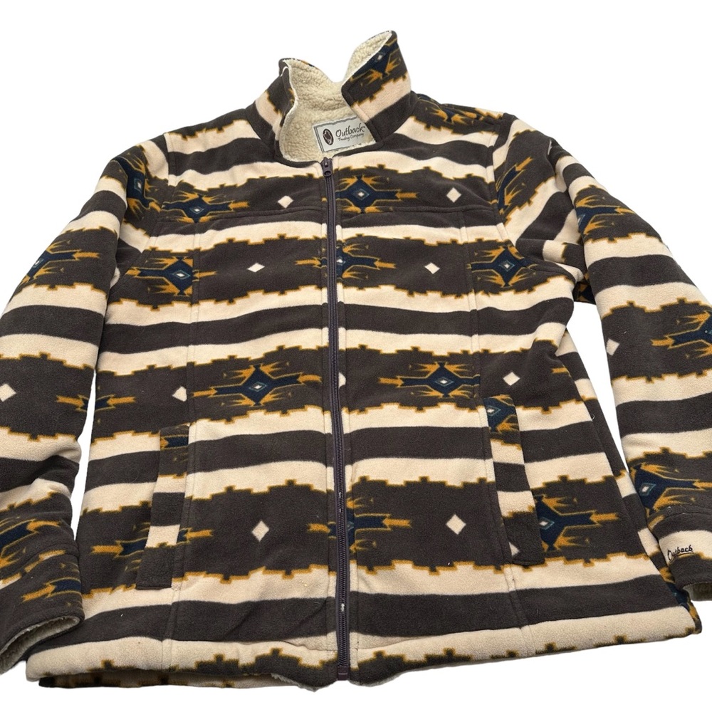 Pendleton Women's Patterned Fleece Jacket - Brown… - image 1